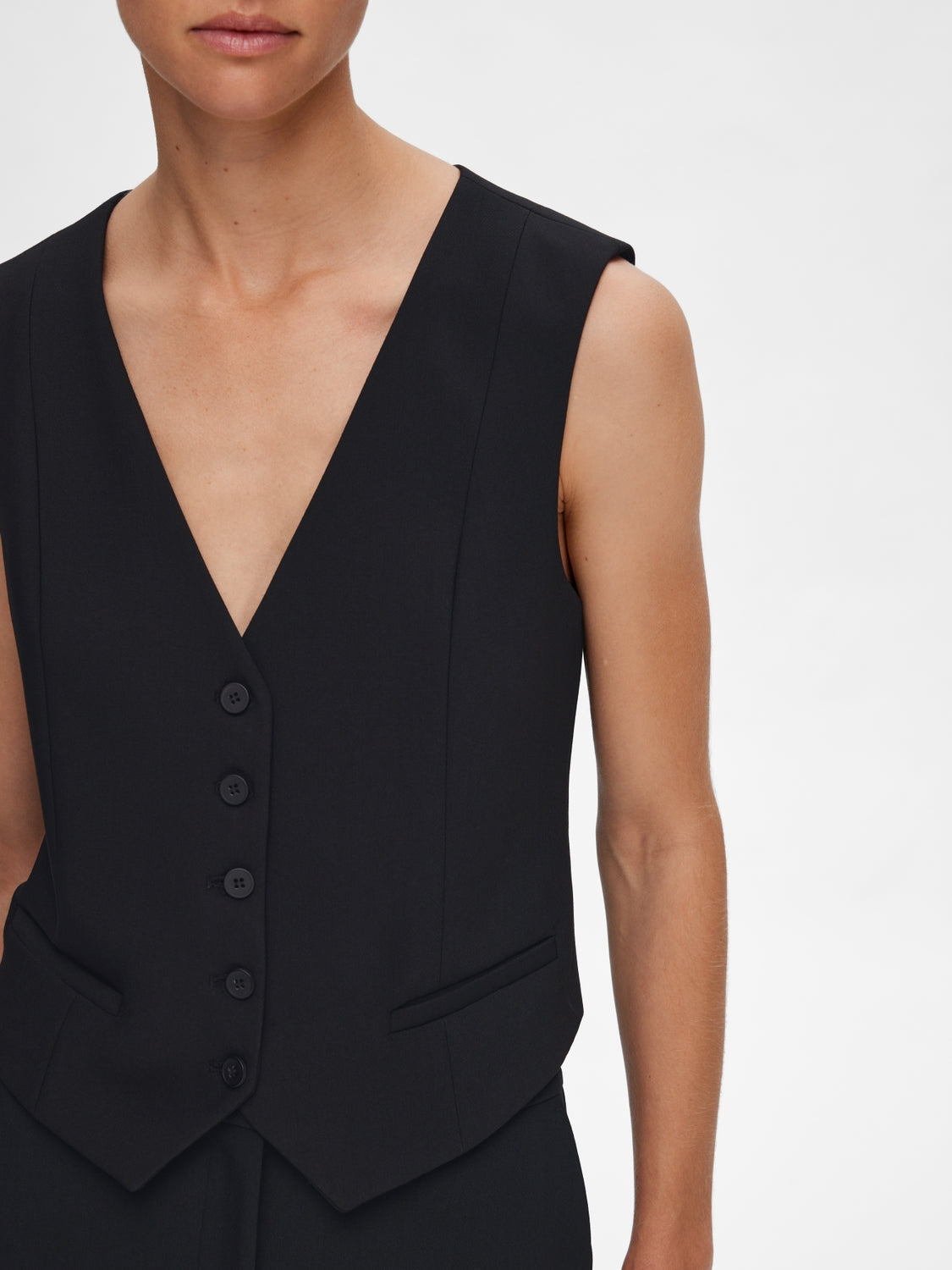 SLFRITA Waistcoat - Black